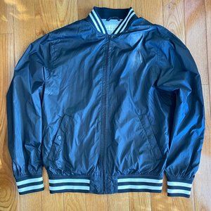 Men's Zip Up Windbreaker Jacket (Black)